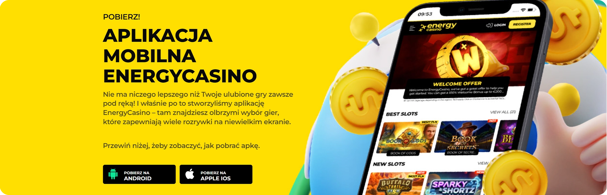 Energy Casino aplikacja